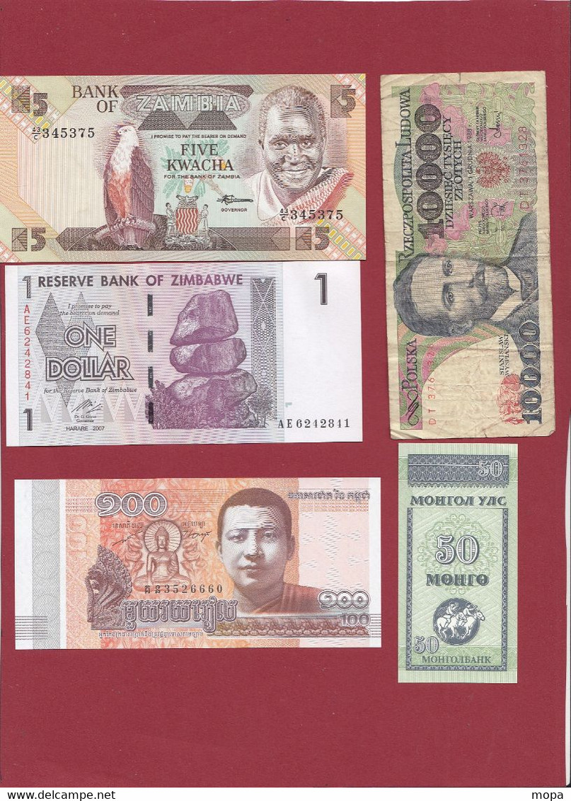 Pays Du Monde 15 Billets -9 En UNC Et 6 Dans L 'état (France 500 Francs "Pascal" Du 03/01/1985.B-ALPH .C.216 -(03) - Lots & Kiloware - Banknotes