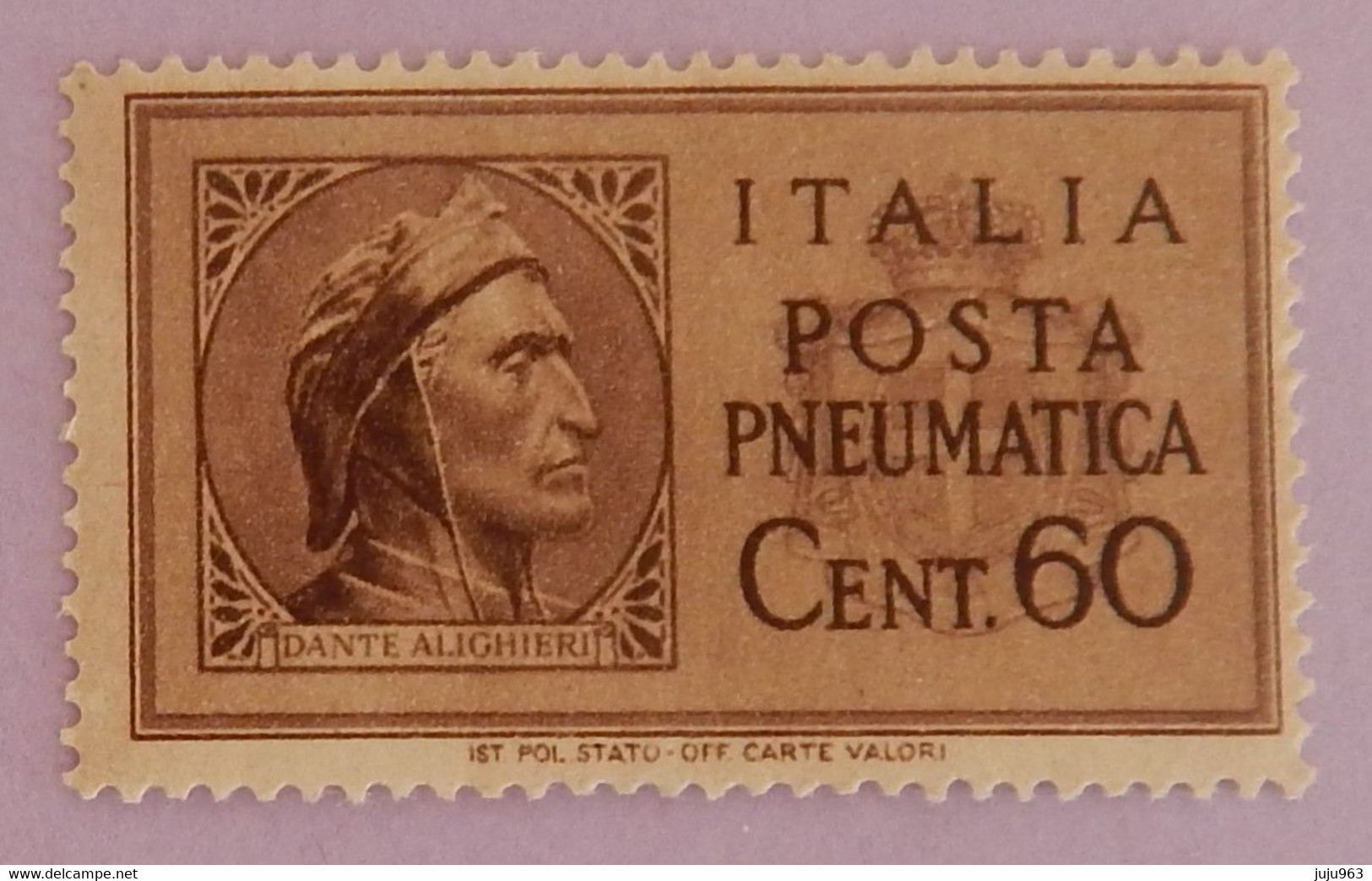 ITALIE PNEUMATIQUES YT 14 NEUF**MNH "DANTE"  ANNÉE 1933 - Pneumatische Post