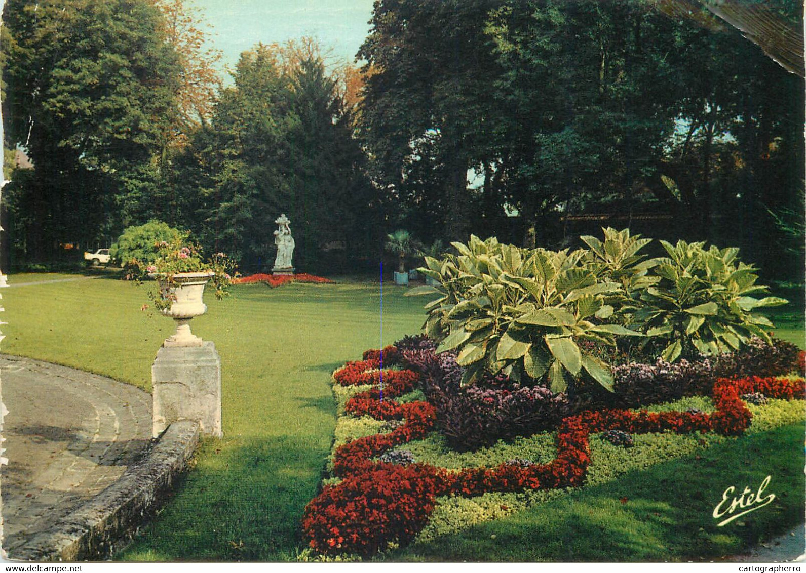 France Postcard En Champagne Epernay Marne Les Jardins De L'hotel De Ville 1977 Marne - Champigny