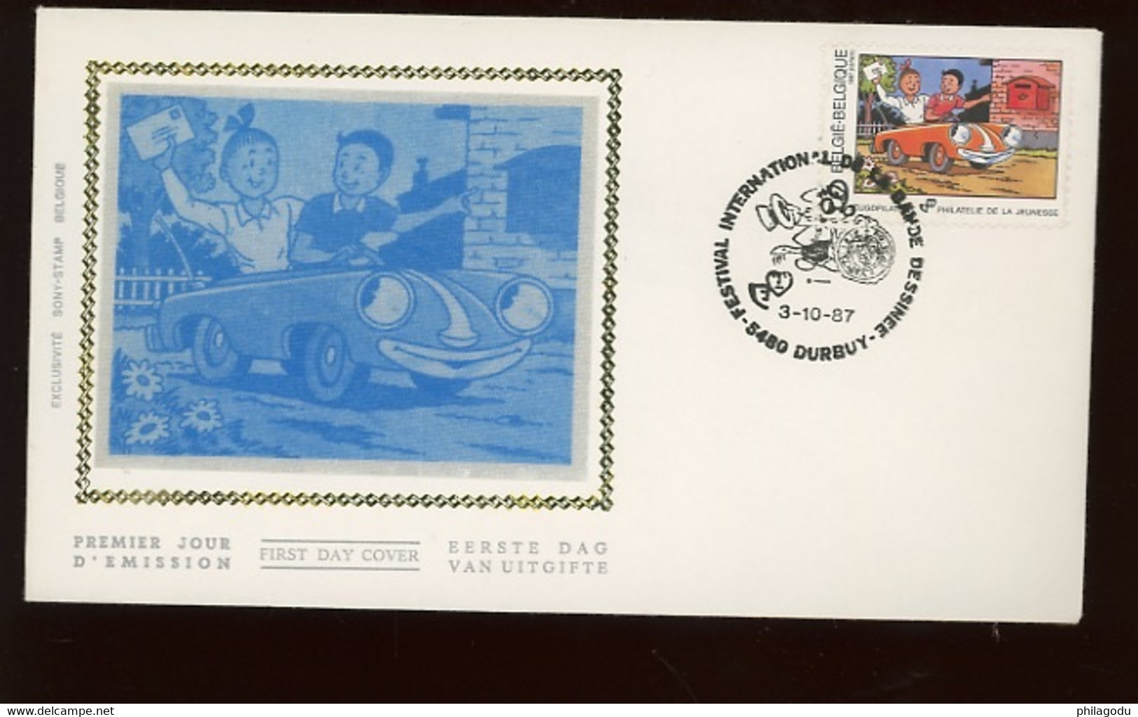 1987. FDC  B.D.  Bob Et Bobette - 1981-1990