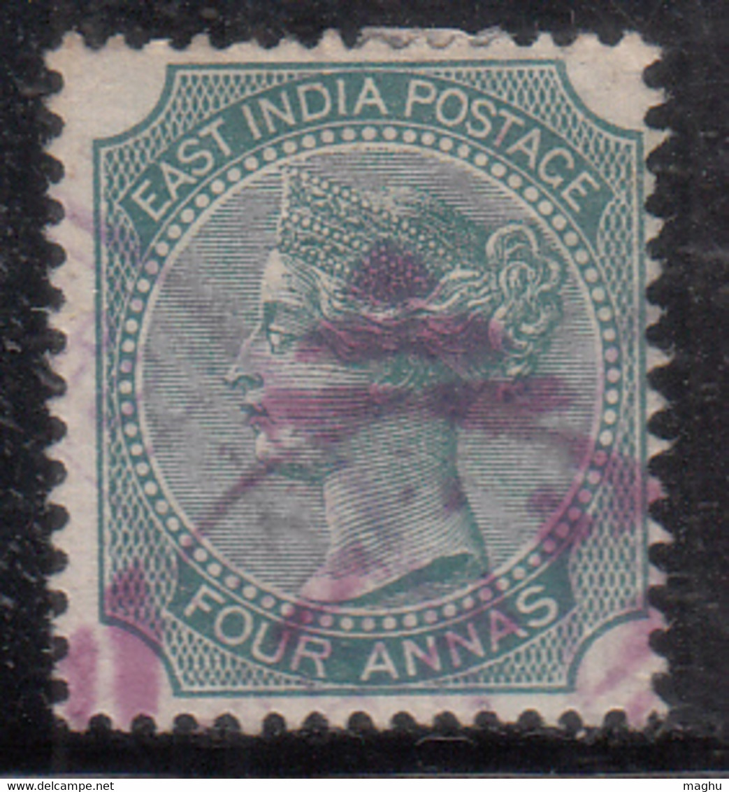 Foreign Mail / Calcutta / Voilet Cancel Cooper 28d / Renouf Type , British East India Used, Early Indian Cancellations - 1854 Britische Indien-Kompanie