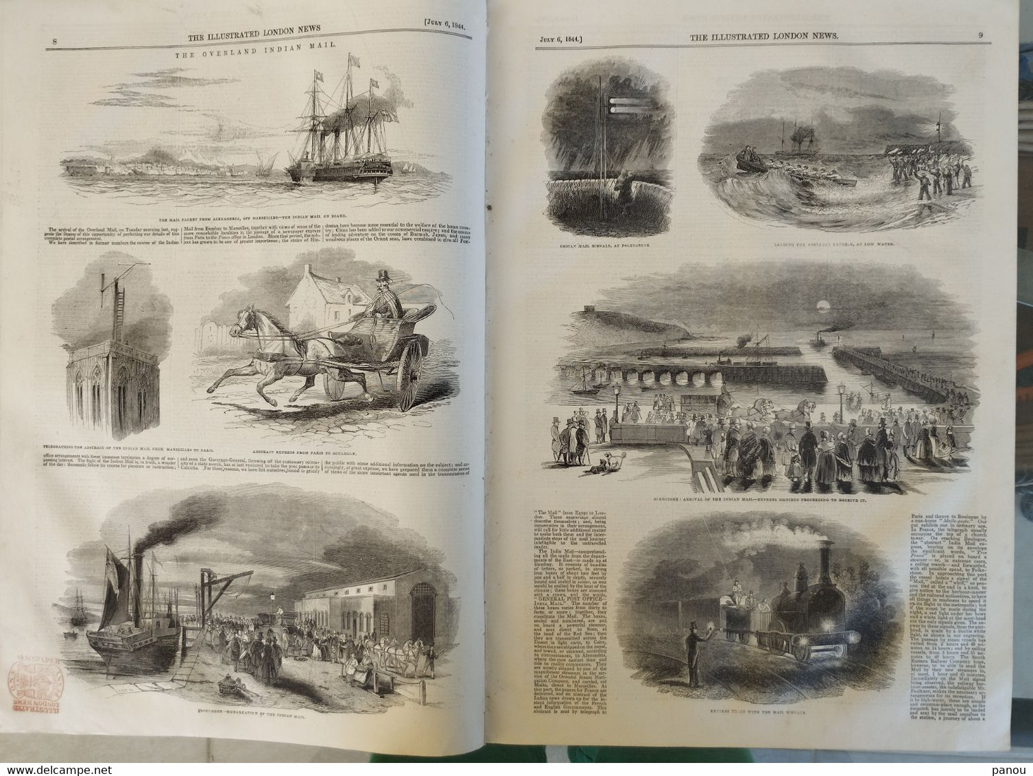 THE ILLUSTRATED LONDON NEWS 114, JULY 6, 1844. CAMPBEL. MOROCCO MAROC. BUCKINGHAM PALACE. OVERLAND INDIAN MAIL - Sonstige & Ohne Zuordnung