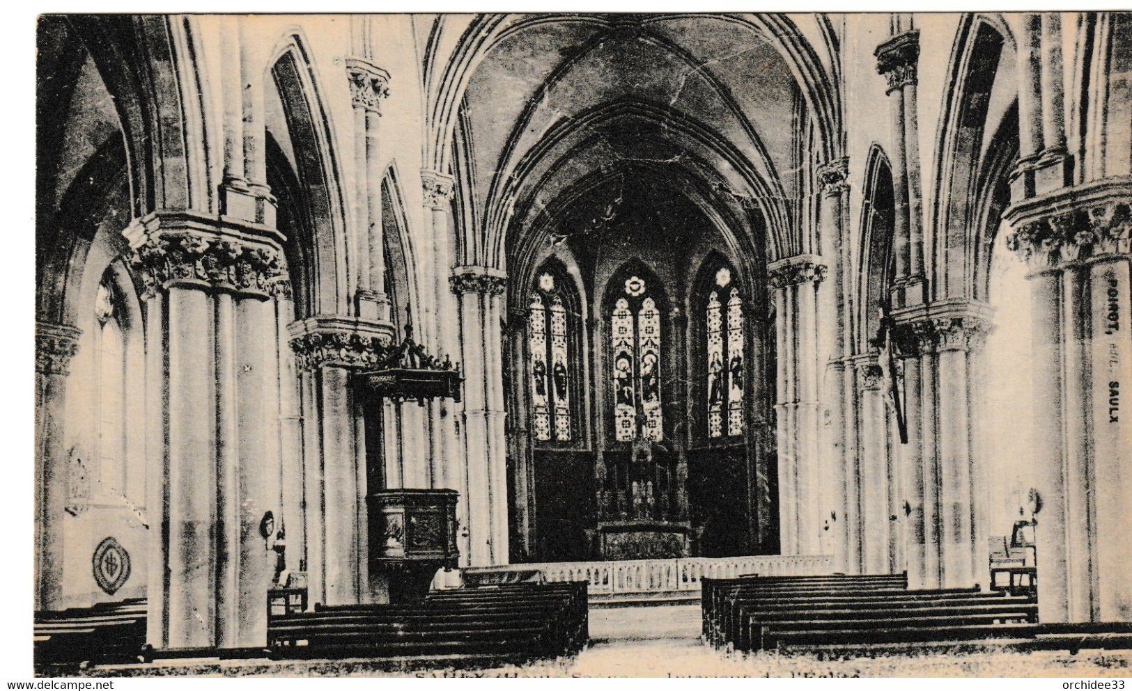 CPA Saulx - Intérieur De L'église - Saulx