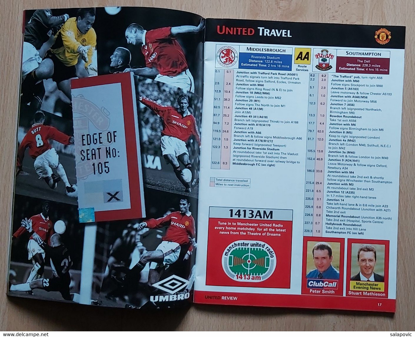 Manchester United Vs West Ham United 1. April 2000  Football Match Program - Libri