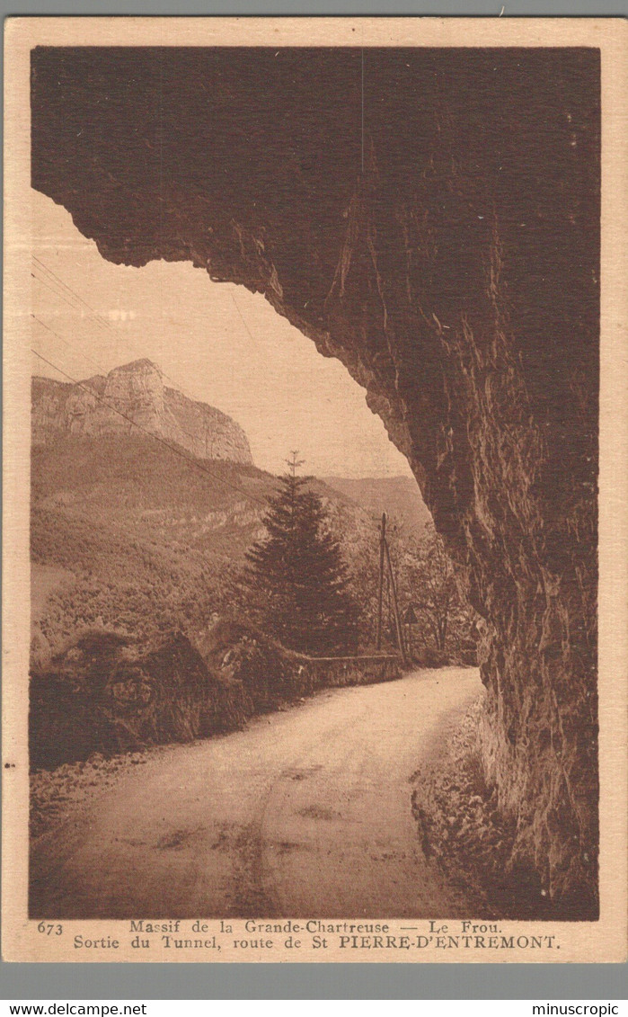 CPA 38 - Saint Pierre D'Entremont - Massif De La Grande Chartreuse - Le Frou - Sortie Du Tunnel - Saint-Pierre-d'Entremont