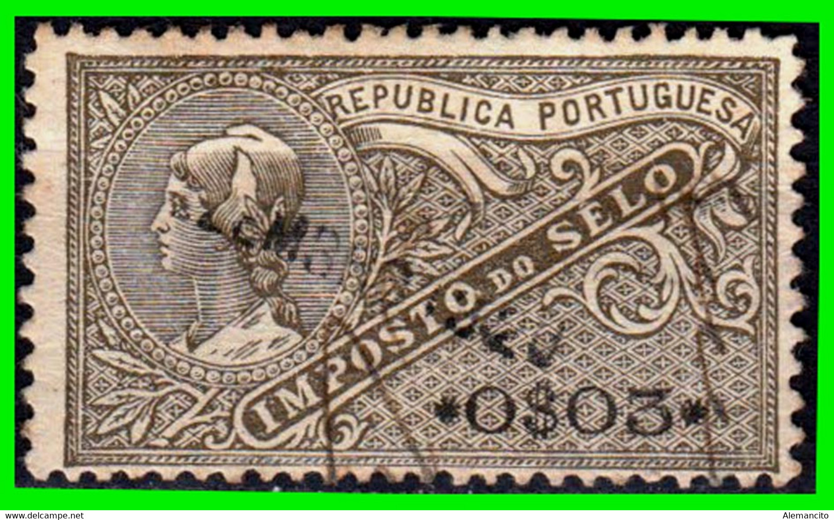 PORTUGAL… ( EUROPA ) SELLOS AÑO 1921 IMPUESTO DE SELLOS - Usati