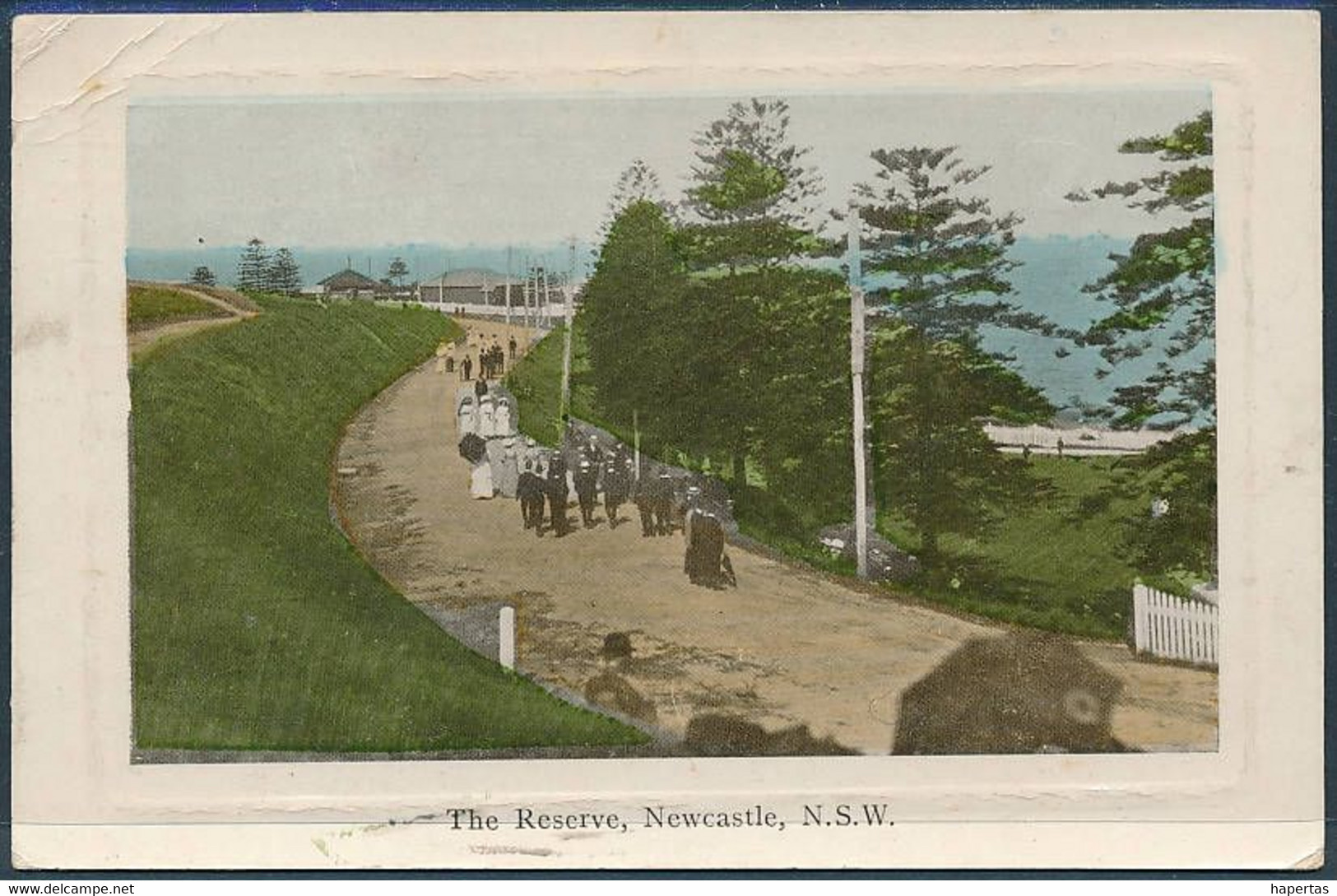 N.S.W., The Reserve, Newcastle / Passepartout, Animated - Posted 1913 - Newcastle