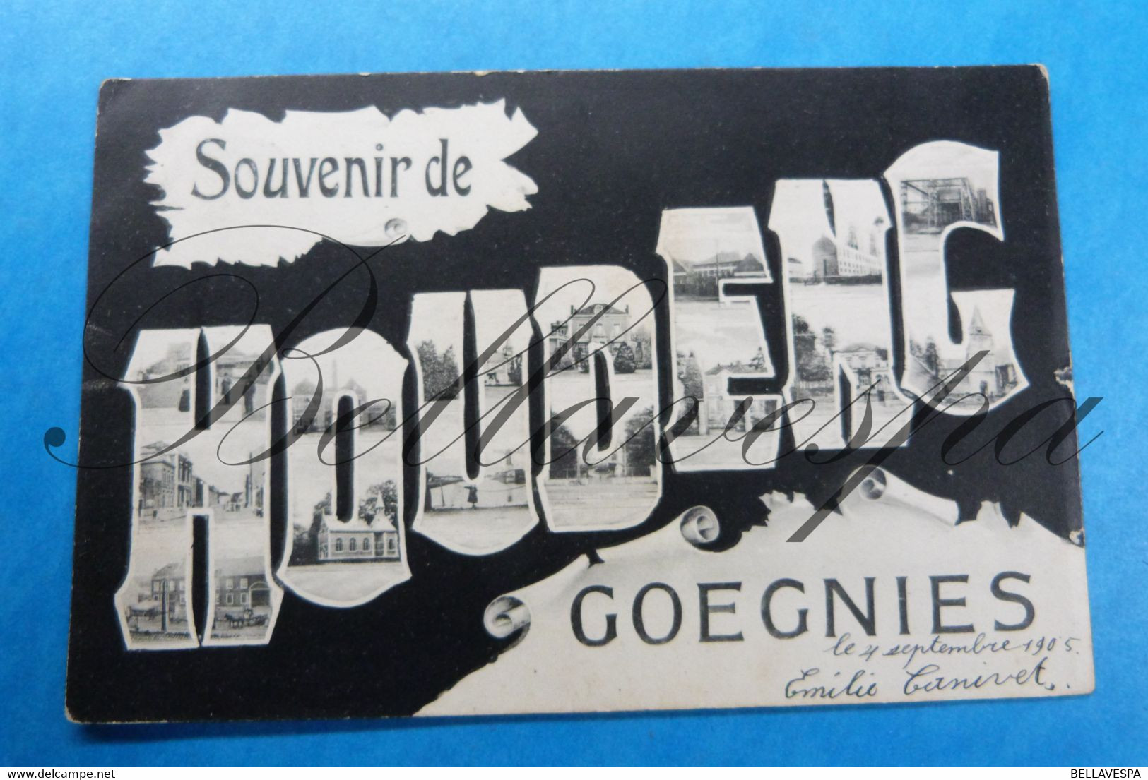 Houdeng -Goegnies  2 X Cpa - La Louvière