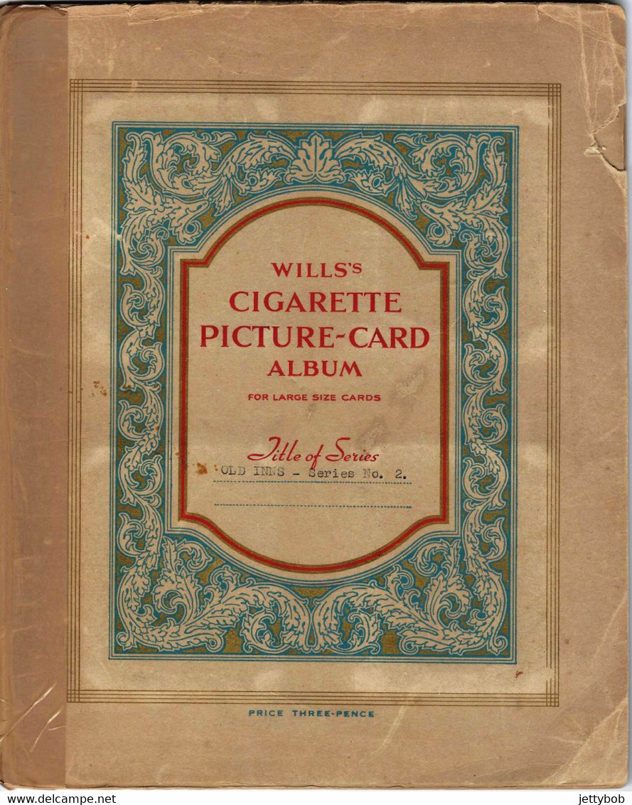 Wills Cigarette Card Album "Old Inns" Series 2 37/40 Cards Included (3 Missing) - Wills