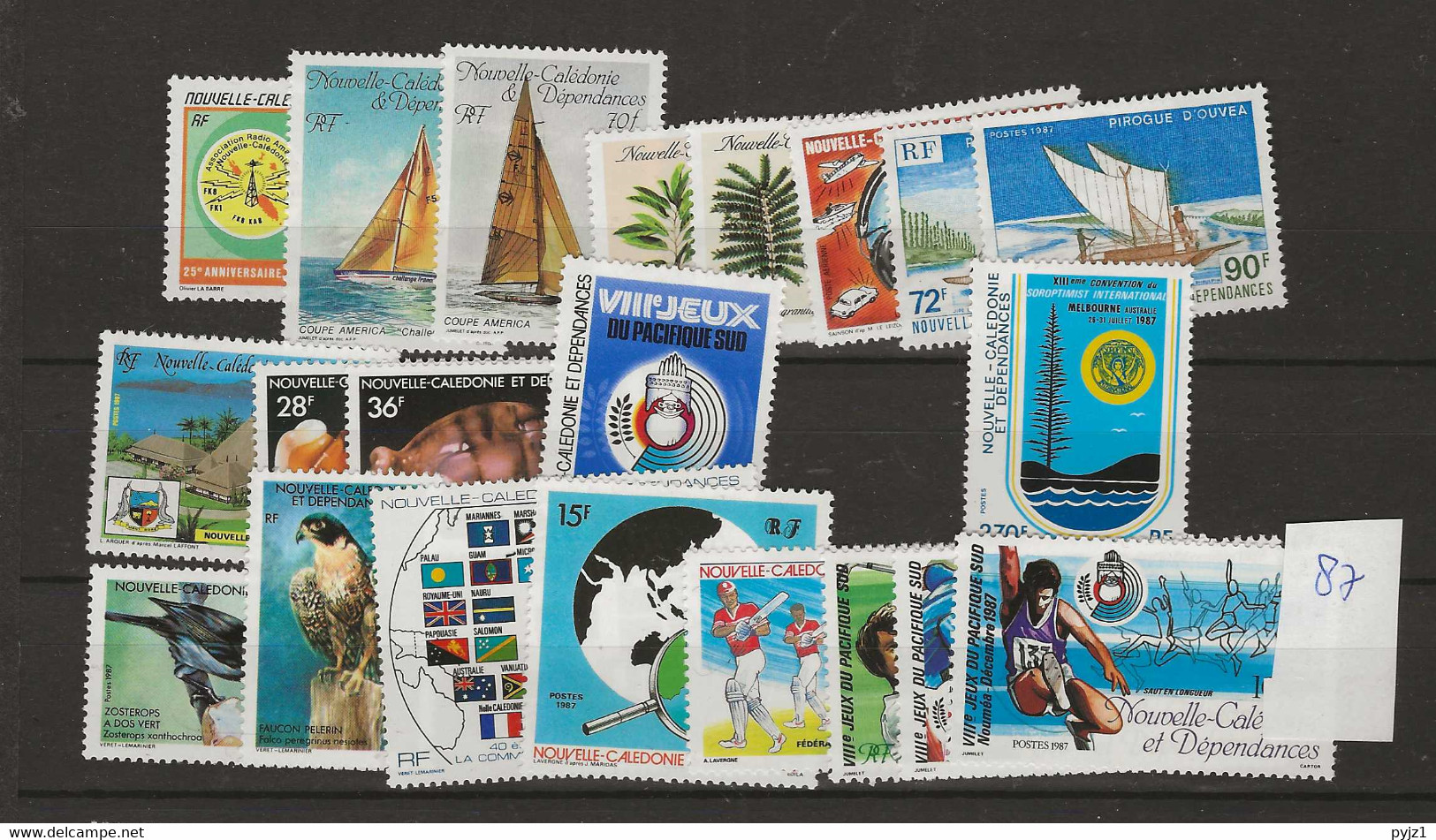 1987 MNH Nouvelle Caledonie Year Collection Complete According To Michel. - Full Years