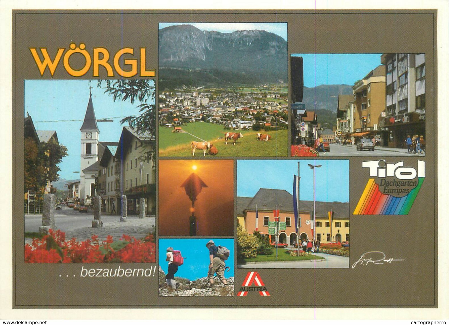 Austria Postcard Worgl Multi View - Wörgl