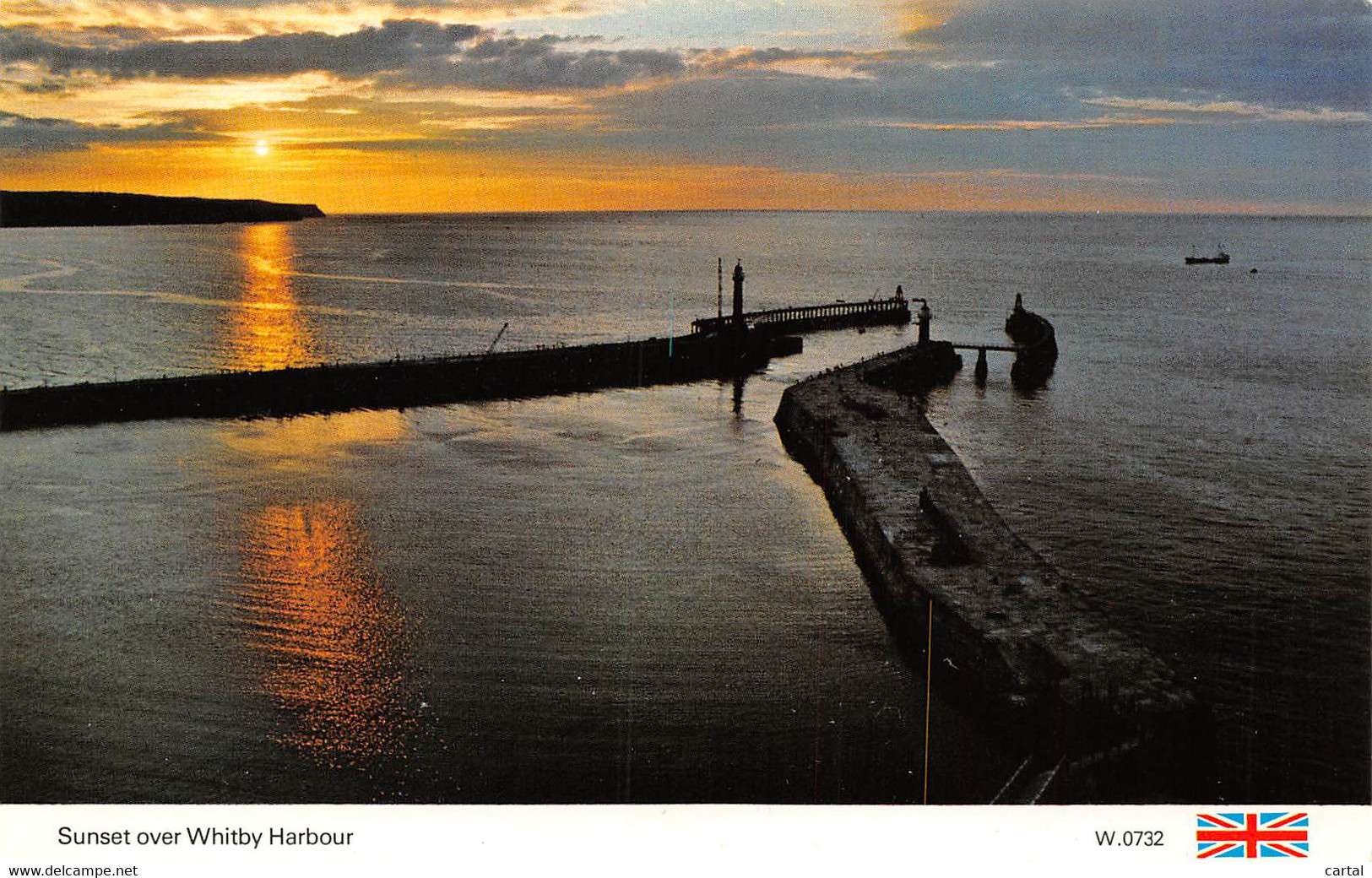 Sunset Over Whitby Harbour - Whitby