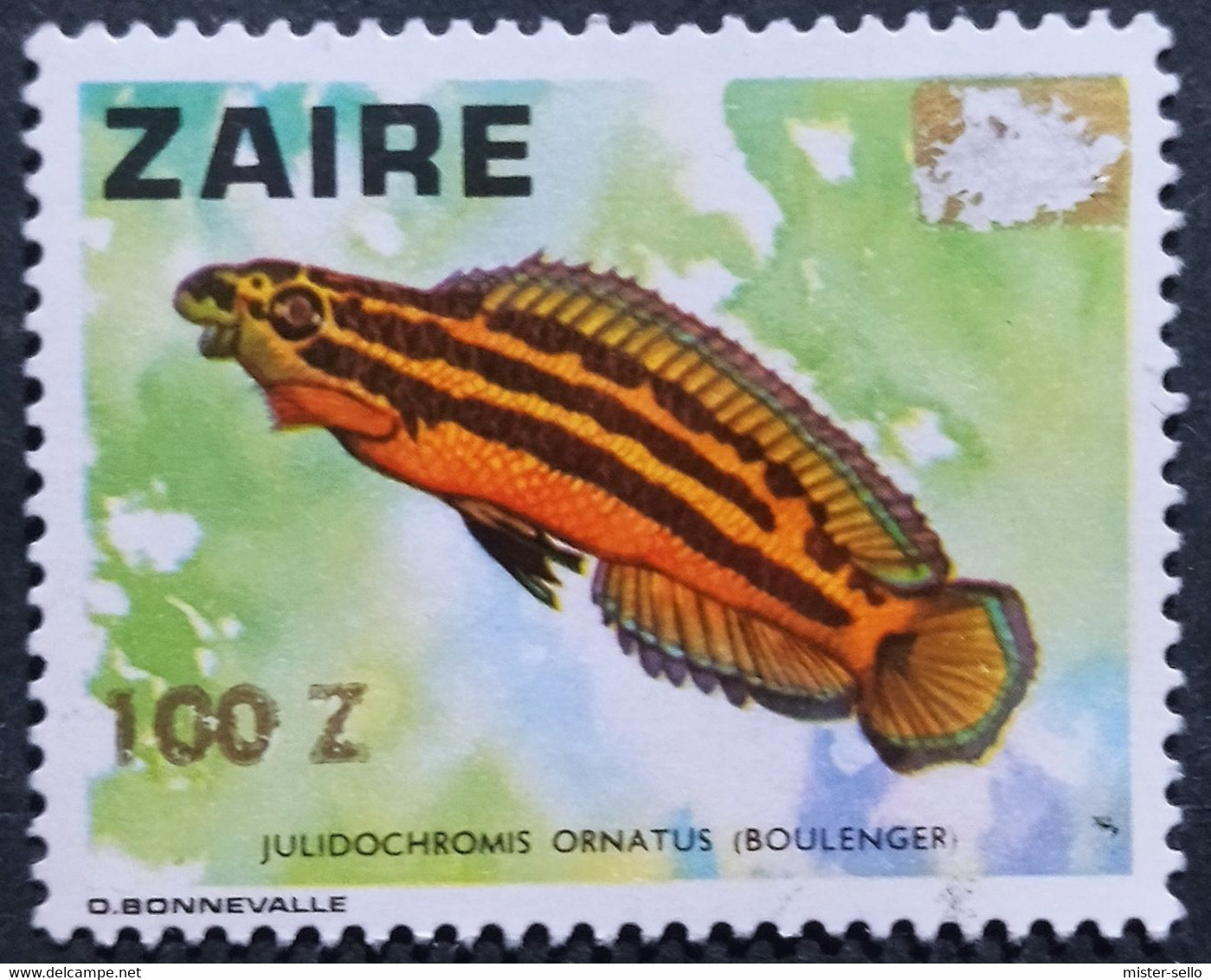 ZAIRE 1990 Stamp Surcharged. USADO - USED. - Usati