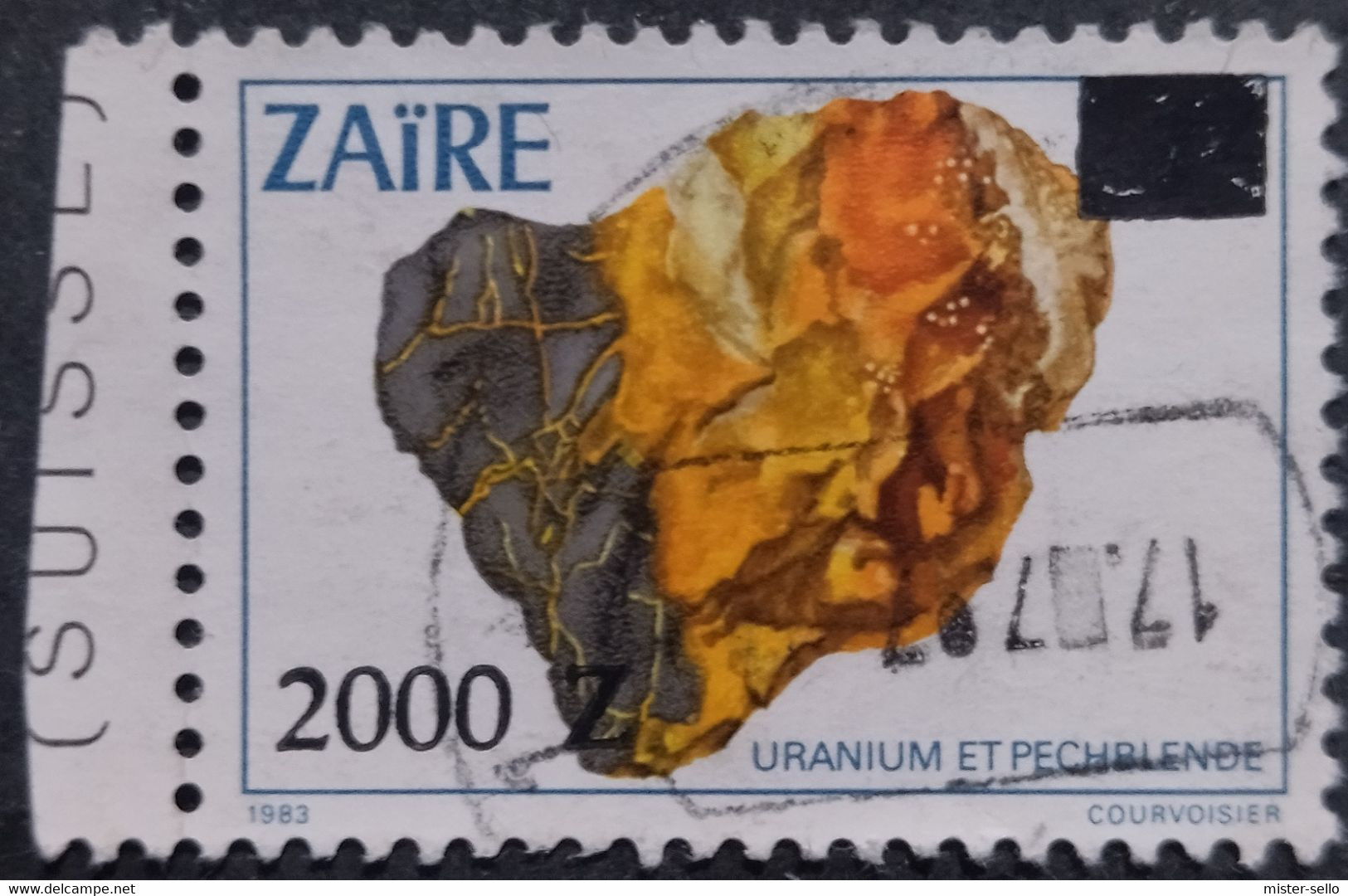 ZAIRE 1991 Stamp Surcharged. USADO - USED. - Gebraucht