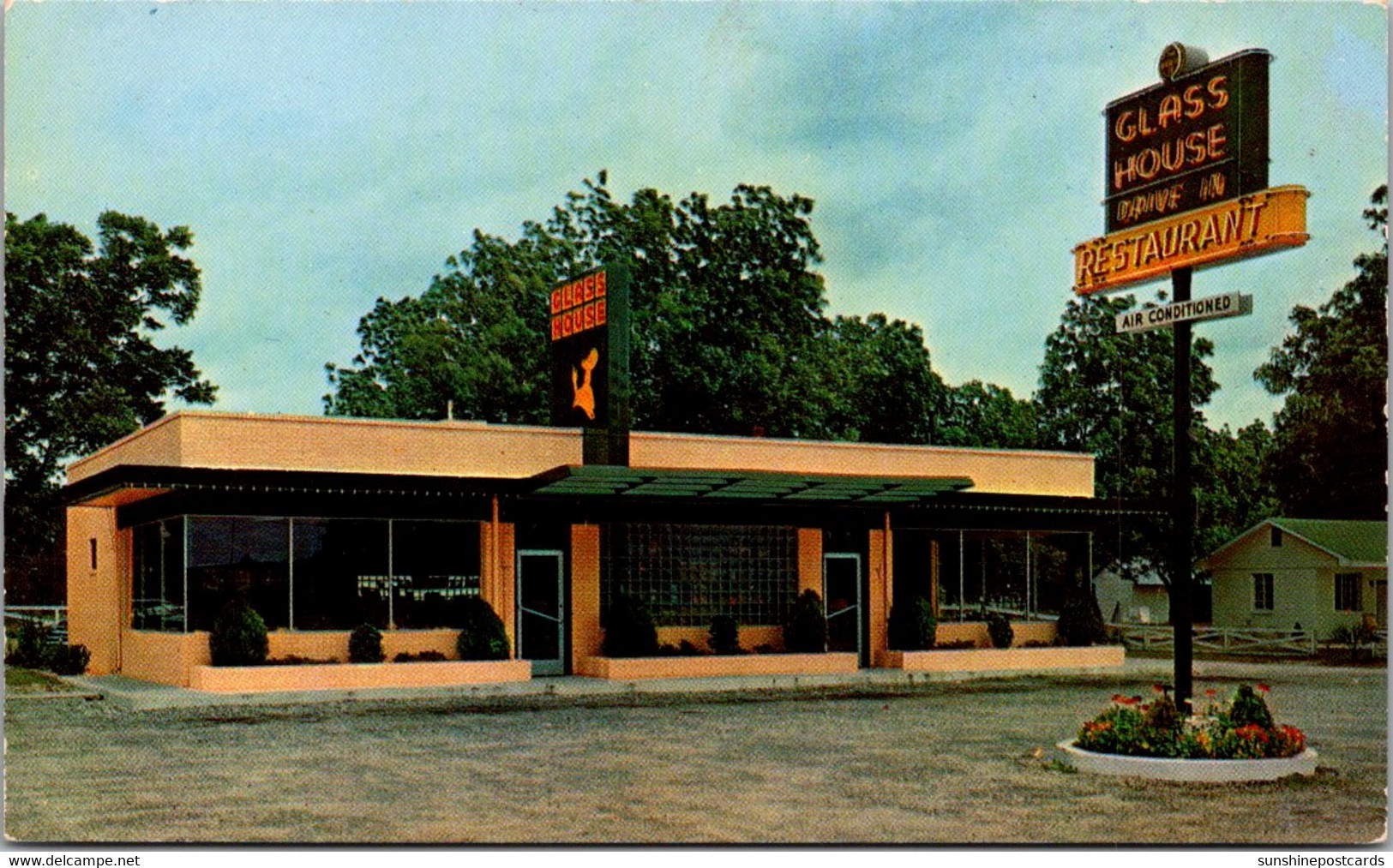 Florida Jacksonville Glass House Restaurants 1954 - Jacksonville