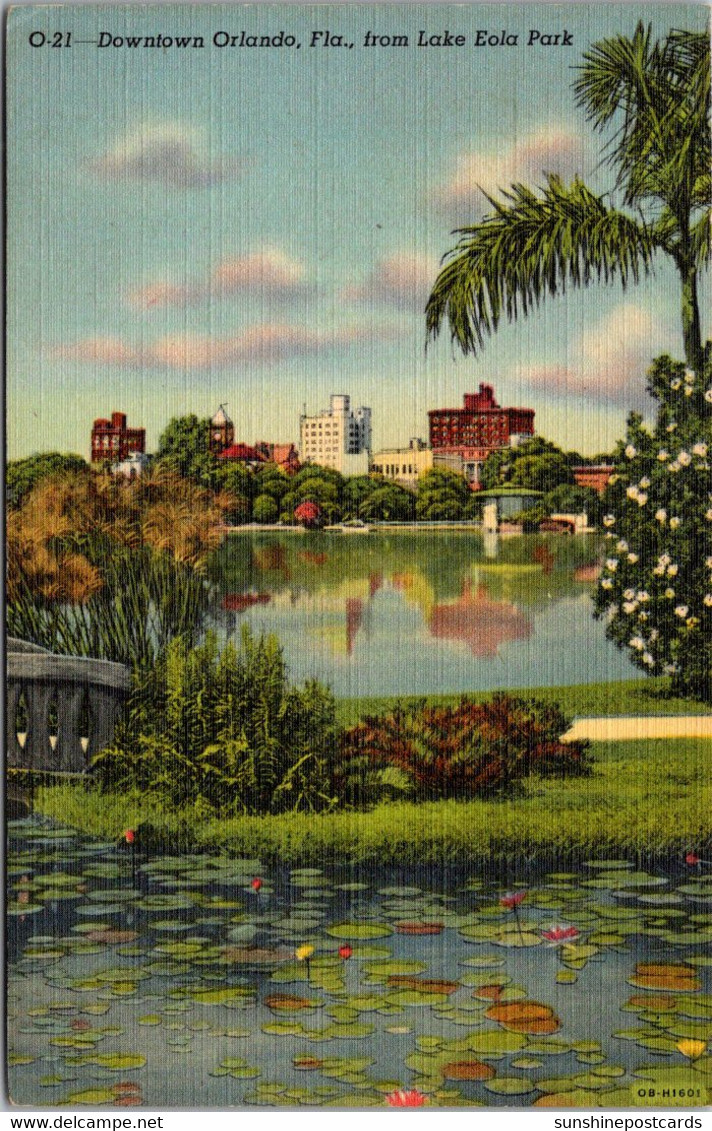 Florida Orlando Downtown Seen From Lake Eola Park NCurteich - Orlando