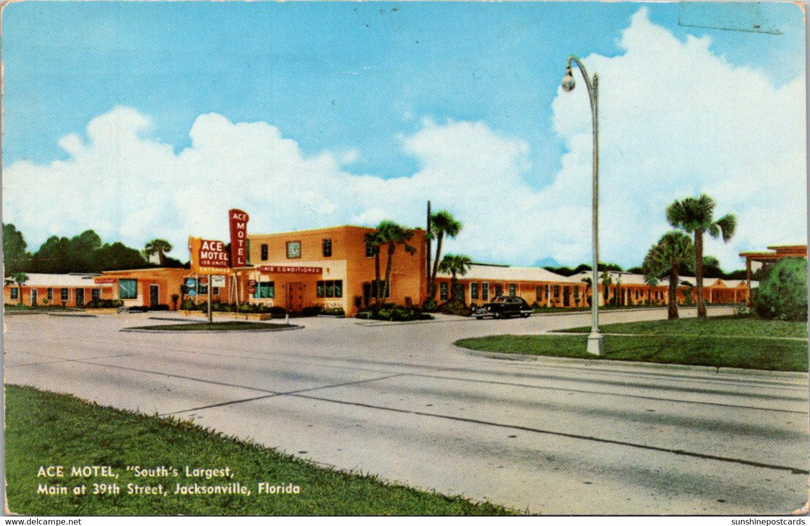 Florida Jacksonville Ace Motel 1954 Curteich - Jacksonville