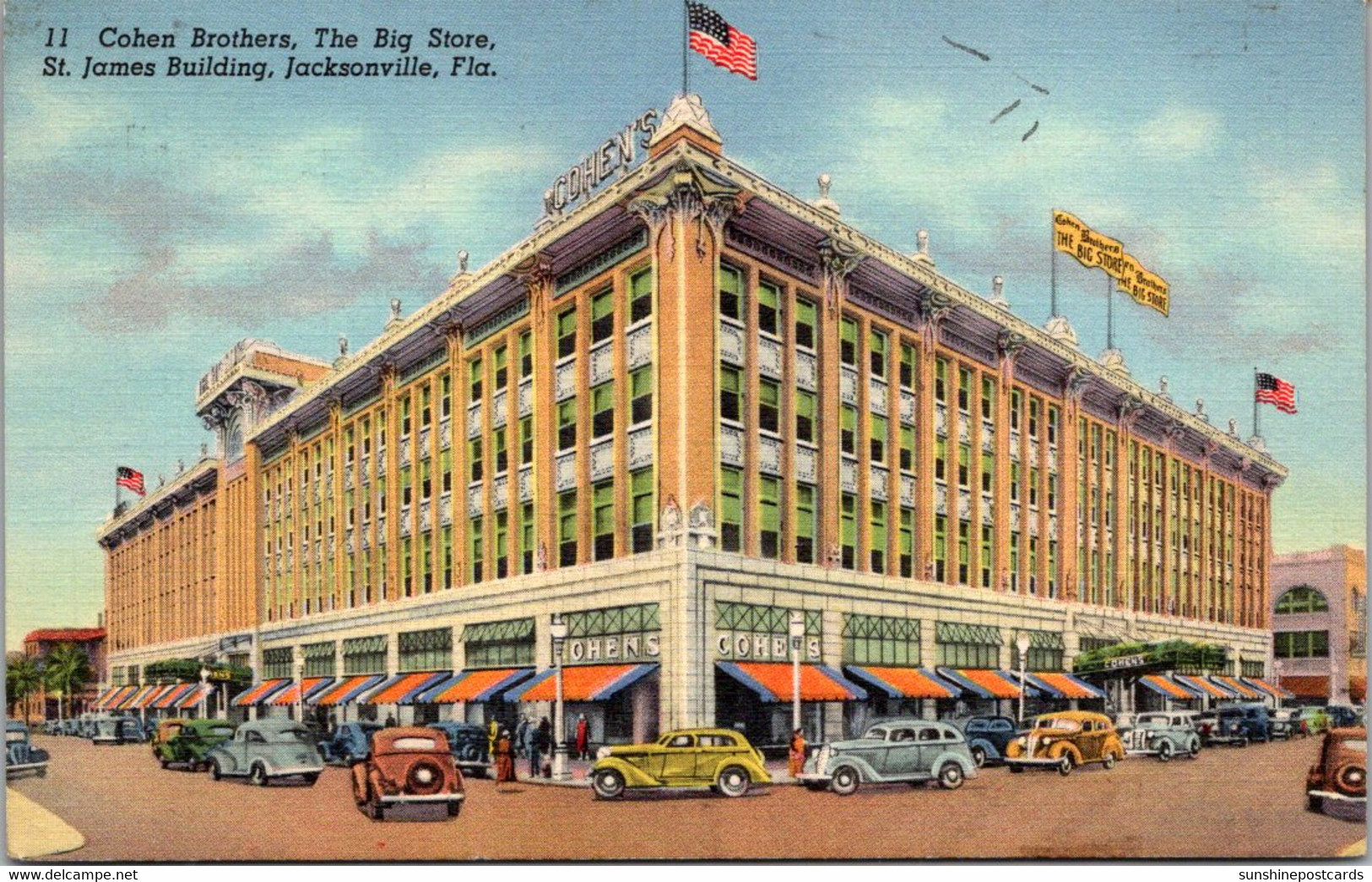 Florida Jacksonville Cohen Brothers Department Store Curteich - Jacksonville