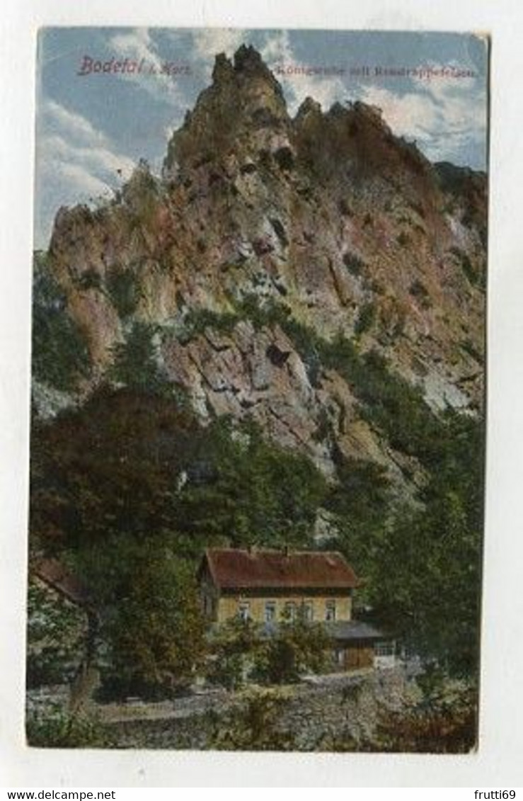 AK 093986 GERMANY - Bodetal Im Harz - Königsruhe Mit Rosstrappenfelsen - Unterharz