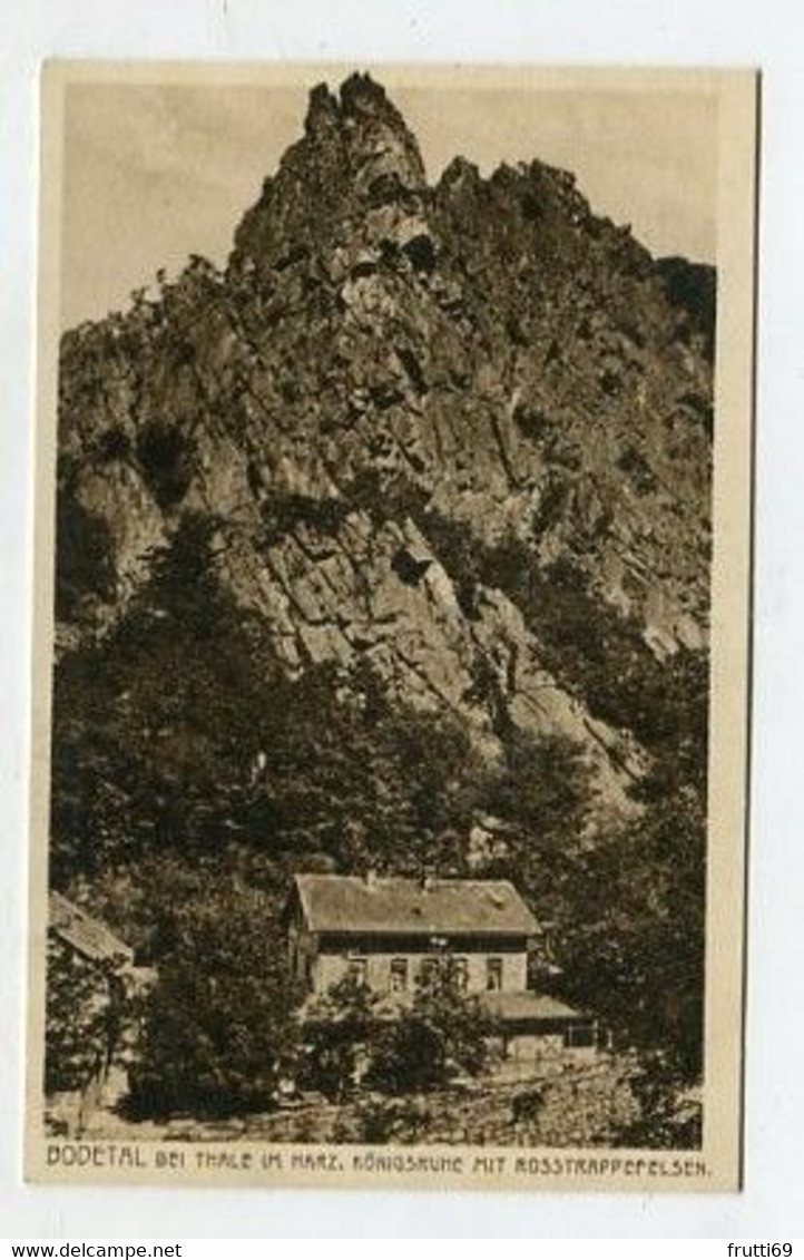 AK 093987 GERMANY - Bodetal Bei Thale Im Harz - Königsruhe Mit Rosstrappenfelsen - Unterharz