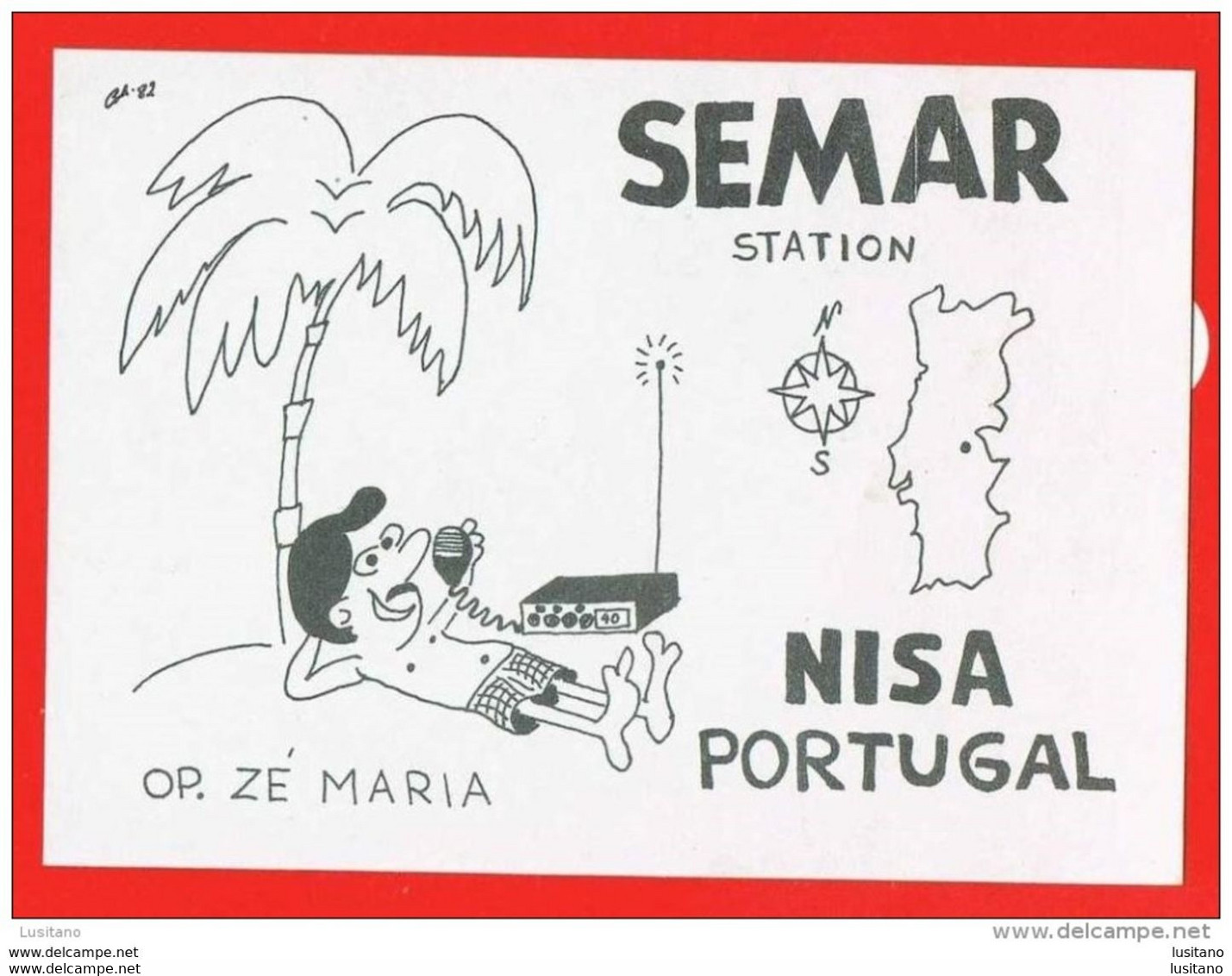 Nisa - Portugal - Radio Card QSL - Portalegre