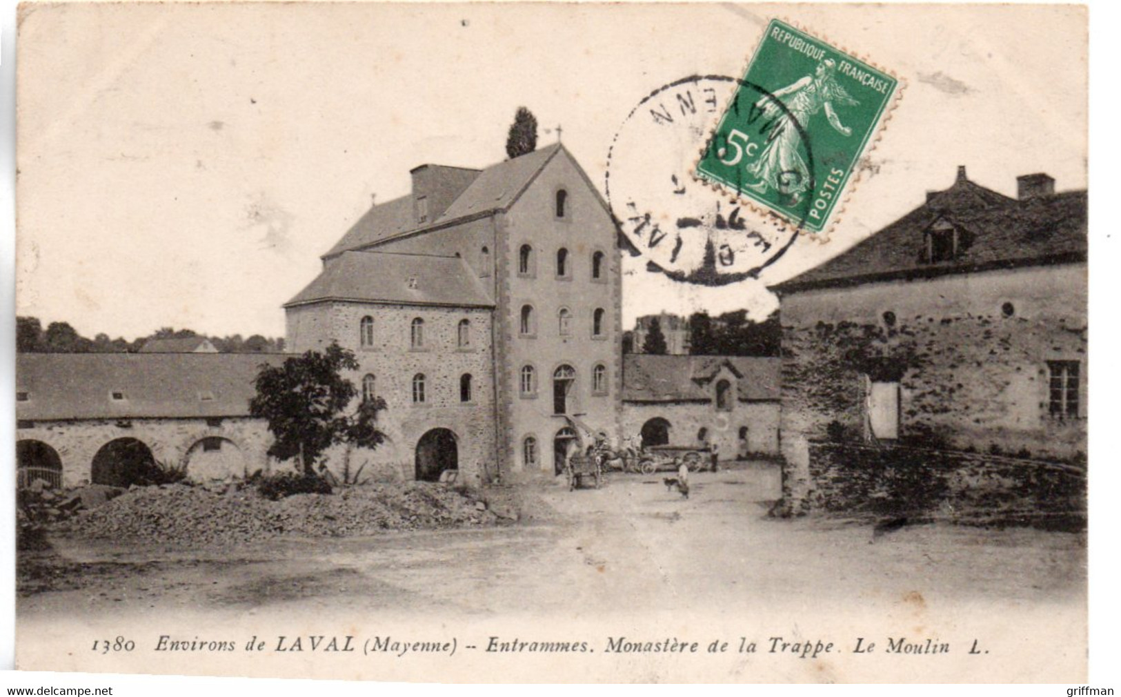 ENVIRONS DE LAVAL ENTRAMMES MONASTERE DE LA TRAPPE LE MOULIN 1908 TBE - Entrammes