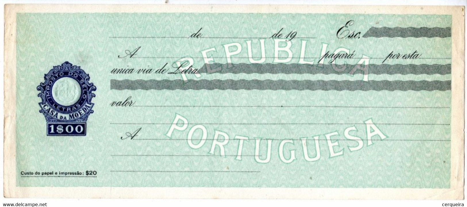 PORTUGAL - Letra Nova-1$00 - Ongebruikt