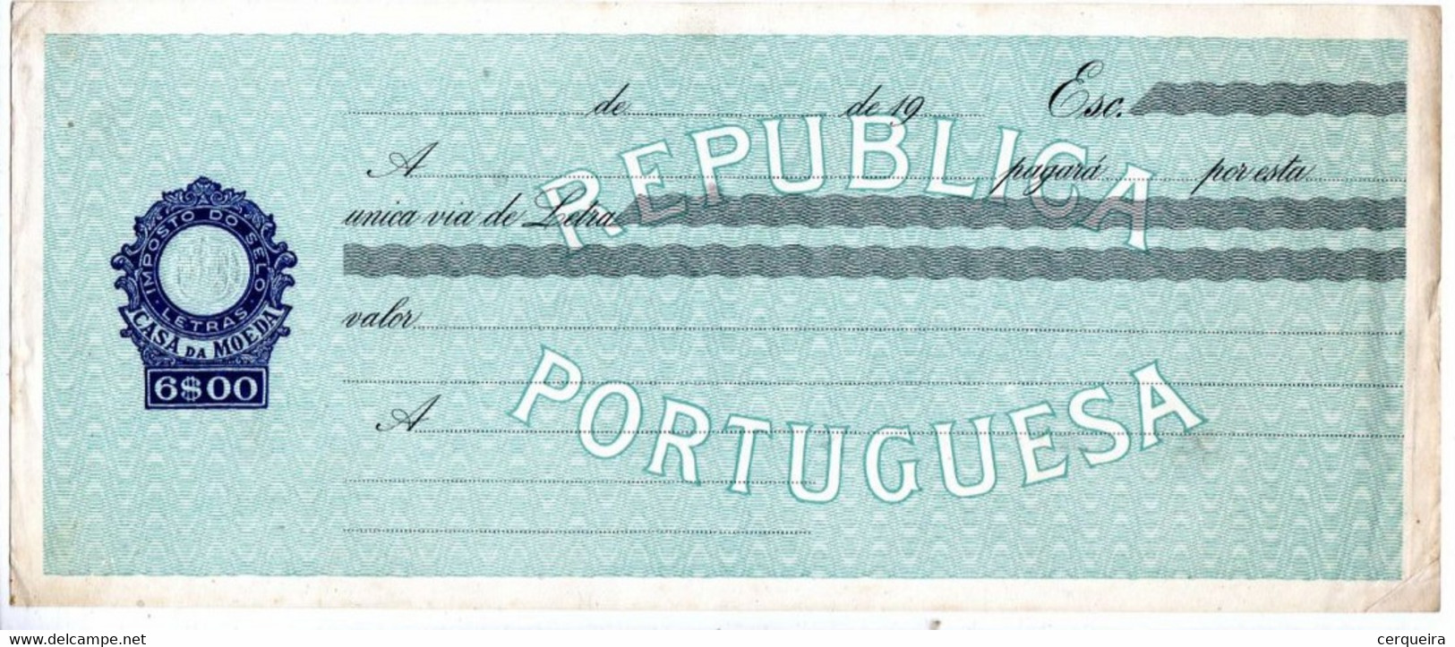 PORTUGAL - Letra Nova-6$00 - Ongebruikt