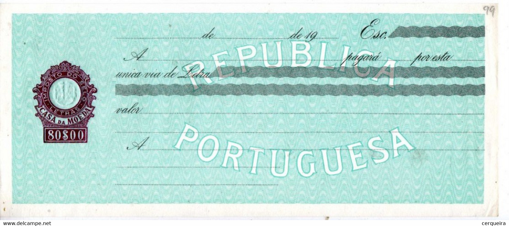 PORTUGAL - Letra Nova-80$00 - Unused Stamps