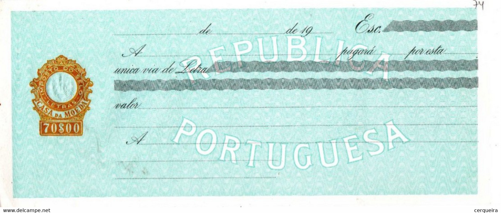 PORTUGAL - Letra Nova-70$00 - Ongebruikt