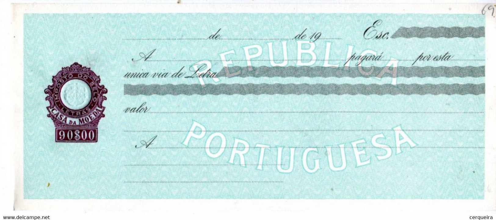 PORTUGAL - Letra Nova-90$00 - Ongebruikt