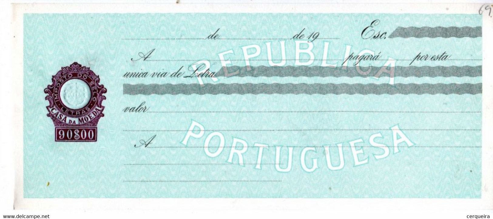 PORTUGAL - Letra Nova-90$00 - Unused Stamps