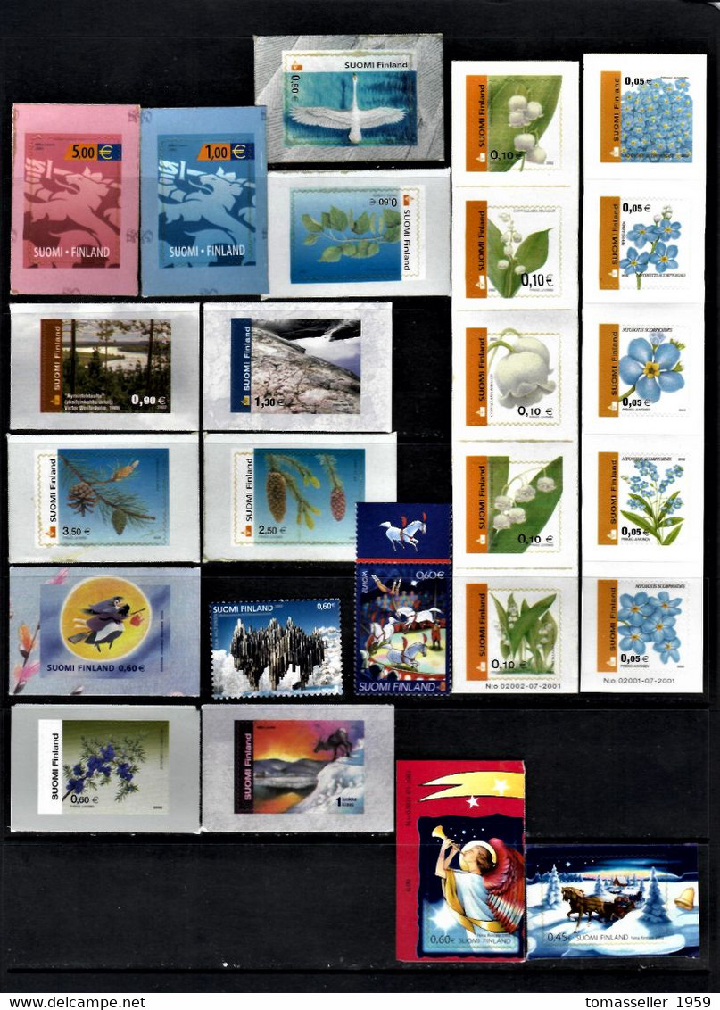 Finland-14!!! -(1994-2007) Years sets.Almost 230 issues ( st.+ s/s+ bookl.)-MNH