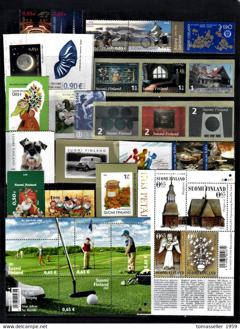 Finland-14!!! -(1994-2007) Years sets.Almost 230 issues ( st.+ s/s+ bookl.)-MNH