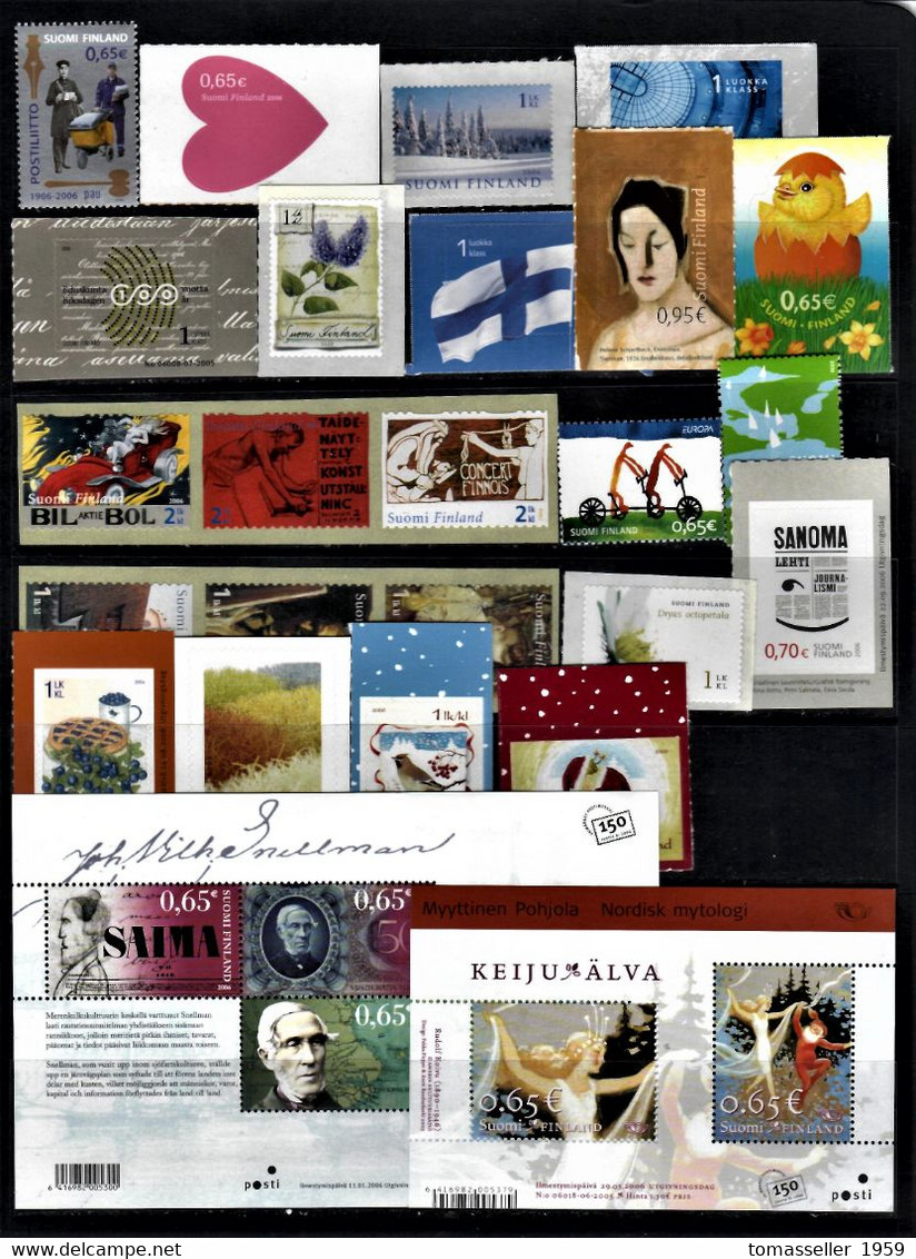 Finland-14!!! -(1994-2007) Years sets.Almost 230 issues ( st.+ s/s+ bookl.)-MNH