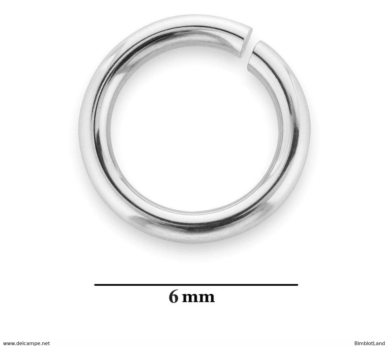 3 Anneaux De Jonction Verrouillable Click & Lock, Anneau 6 Mm Argent Massif 925 Sterling - Perles