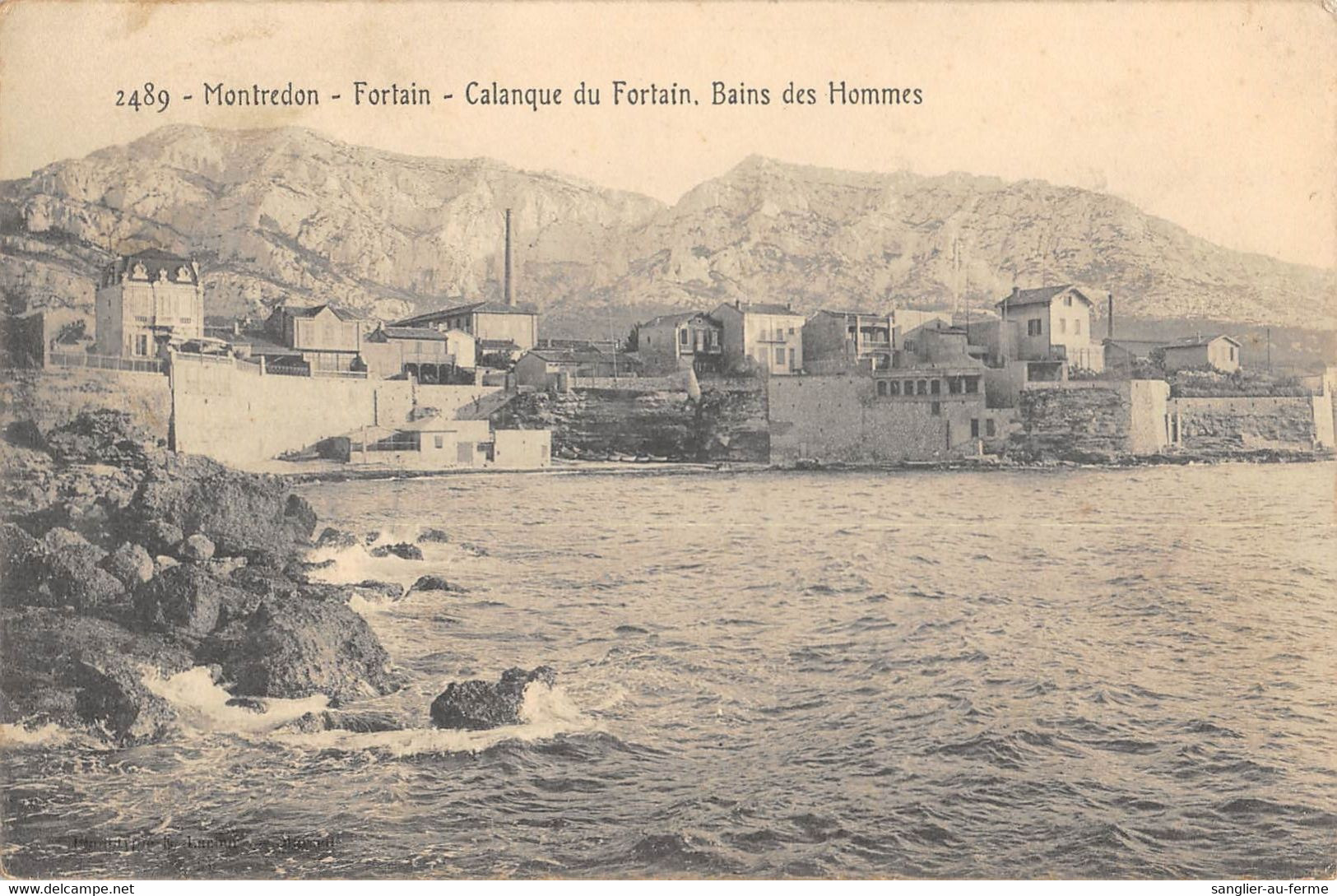 CPA 13 MONTREDON FORTAIN CALANQUE DU FORTAIN BAINS DE HOMMES - Autres & Non Classés