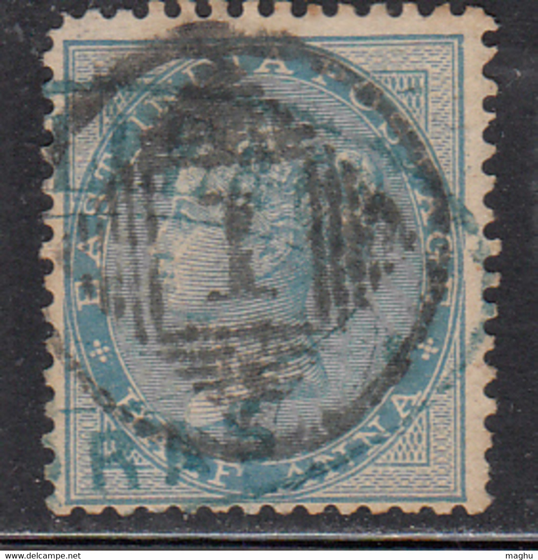 '1' Madras Distict, Madras Circle/ Cooper / Renouf Type 9a, British East India Used, Early Indian Cancellations - 1854 Compagnia Inglese Delle Indie