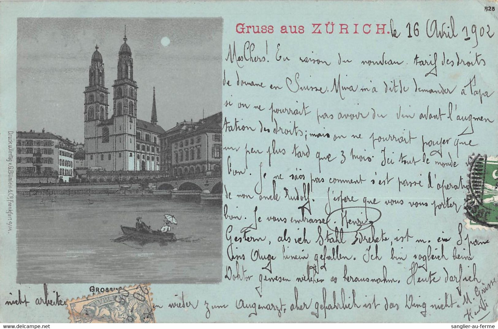 CPA SUISSE GRUSS AUS ZURICH - Zürich