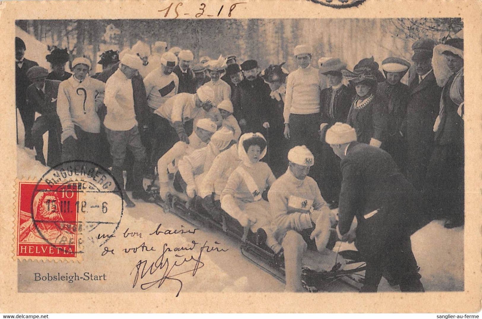 CPA SUISSE BOBSLEIGH START - Sonstige & Ohne Zuordnung