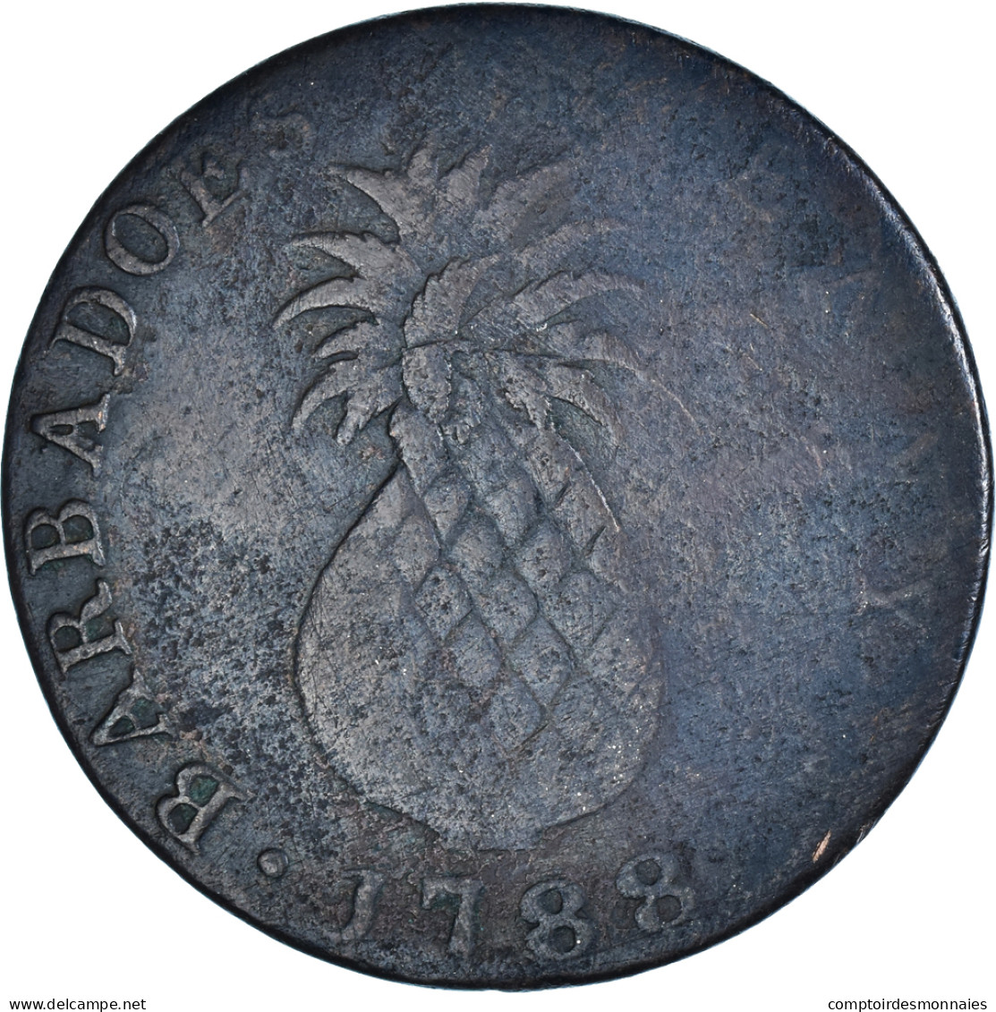 Monnaie, Barbade, Penny, 1788, TB+, Cuivre, KM:Tn5 - Barbados