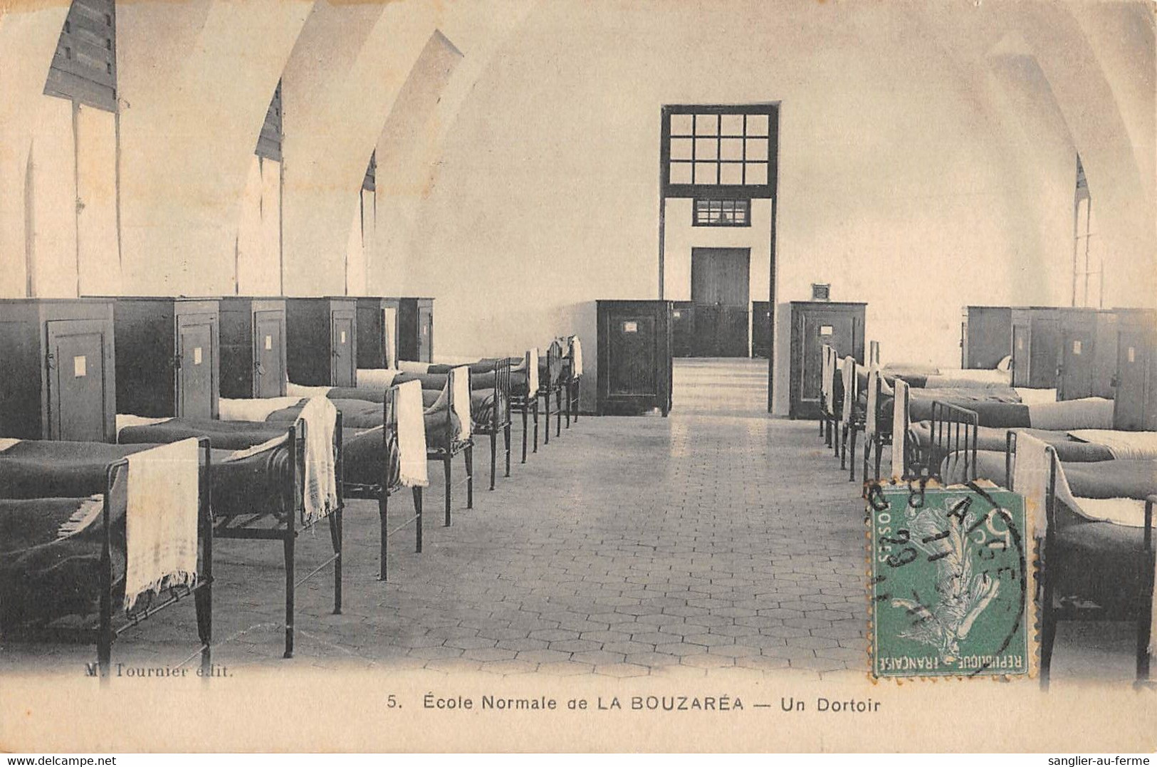 CPA ALGERIE ECOLE NORMALE DE LA BOUZAREA UN DORTOIR (cliché Rare - Other & Unclassified