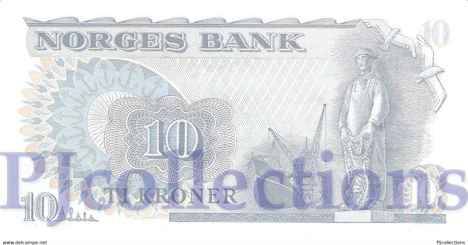 NORWAY 10 KRONER 1983 PICK 36c UNC - Norwegen