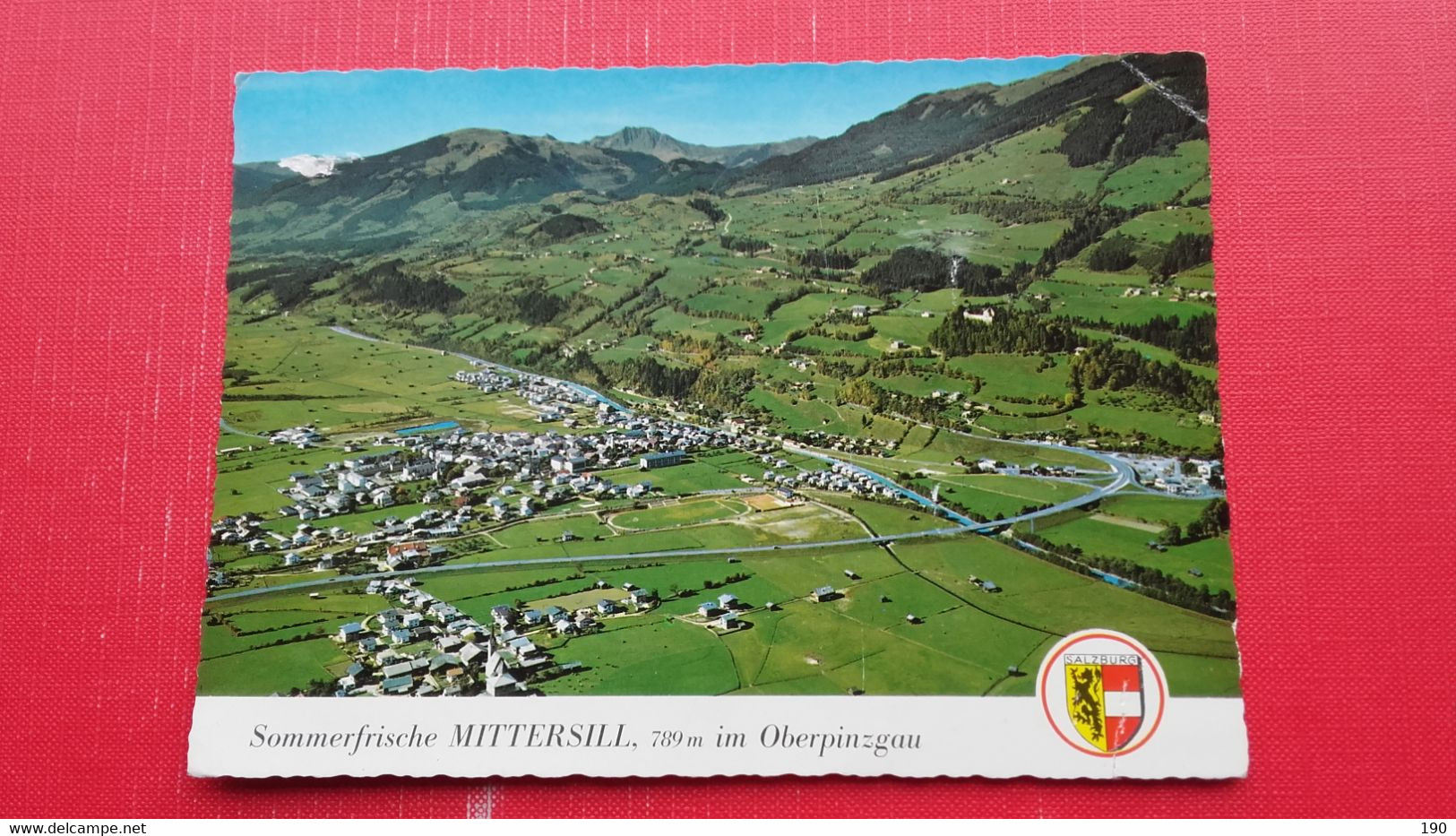 Alpine Luftbild.Mittersill.R Postcard - Mittersill