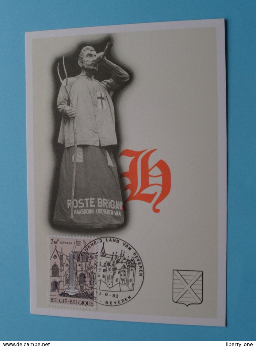 " ROSTE BRIGAND " Haasdonk Beveren ( Culturele Raad Beveren > Zie Scan ) Anno 1982 ( Druk H. Cools ) FDC ! - Beveren-Waas