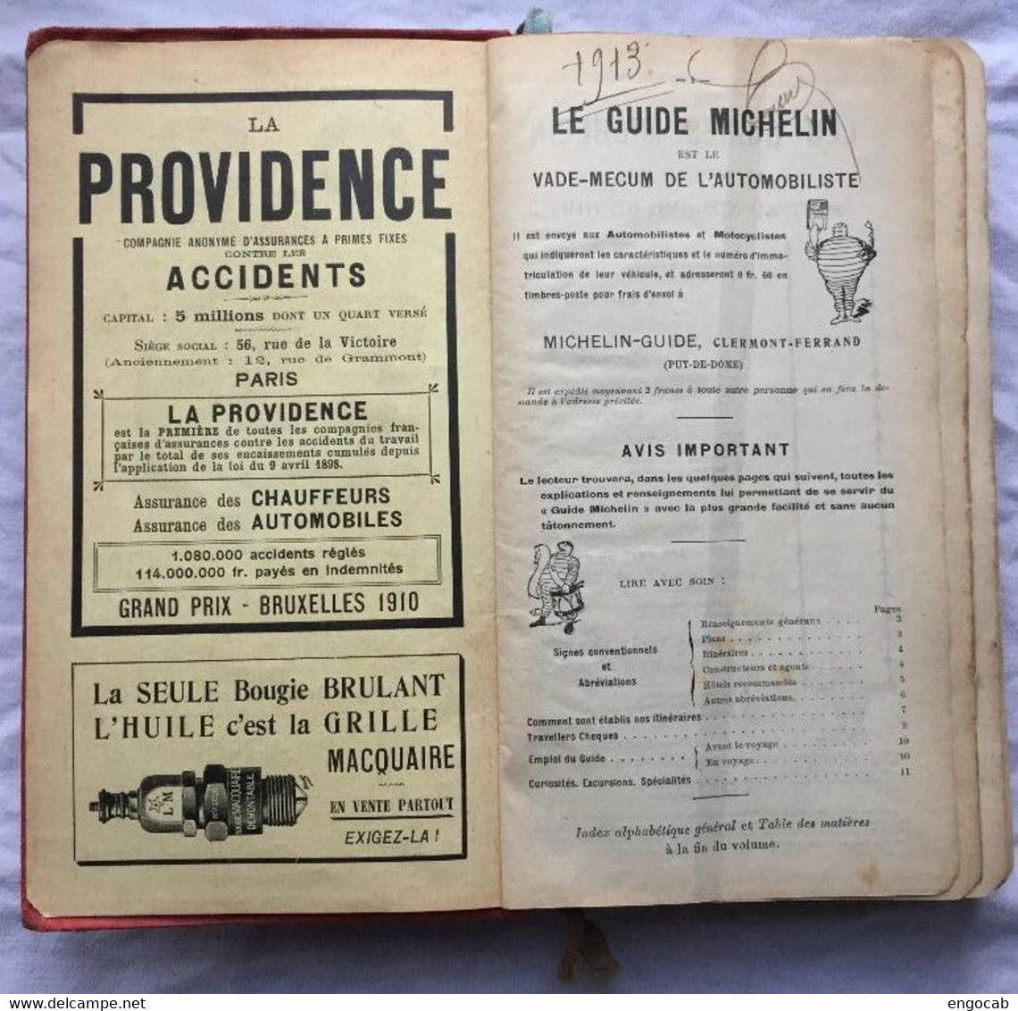 Guide Michelin 1913 A - Michelin (guides)