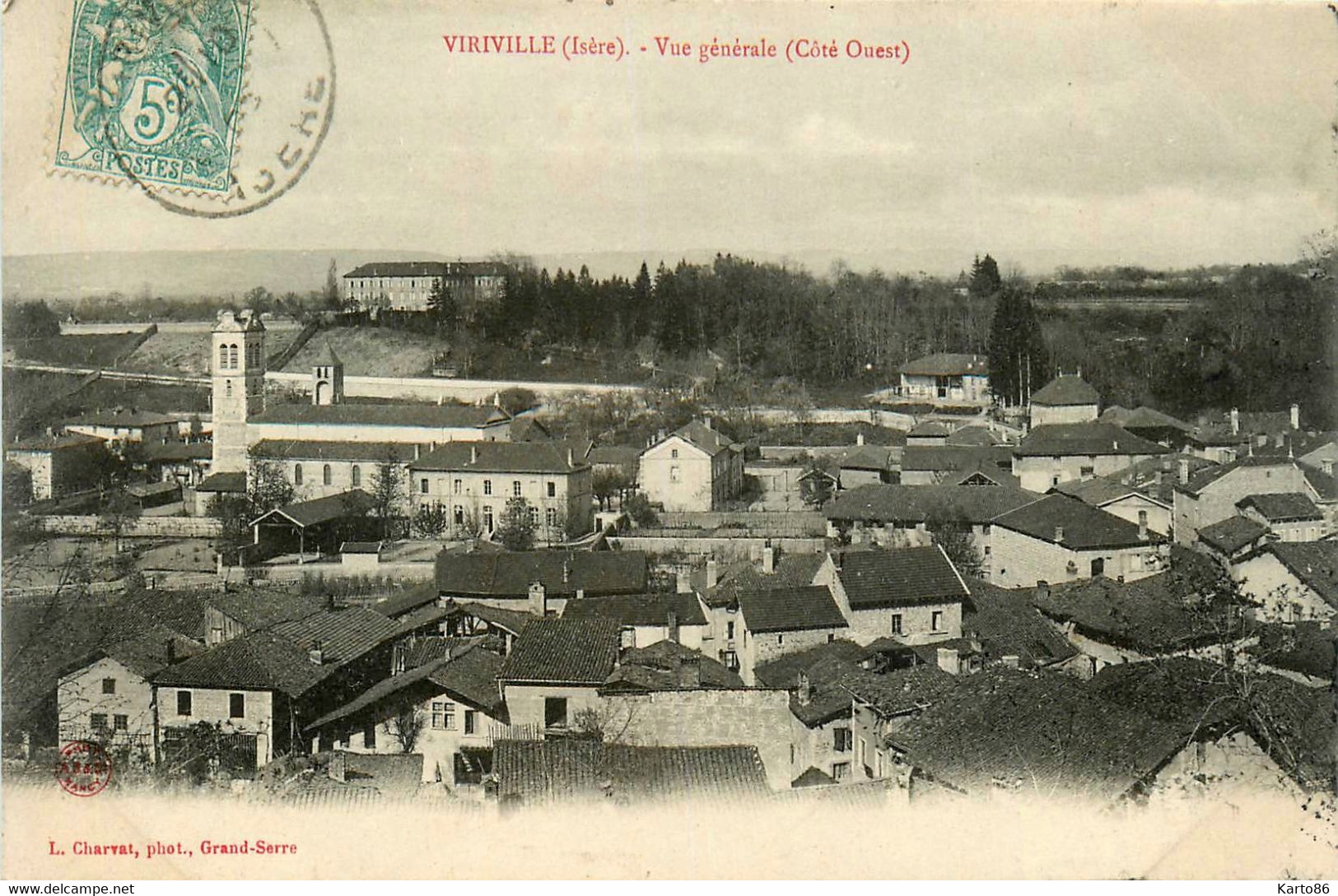 Viriville * Vue Générale Du Village , Côté Ouest - Viriville