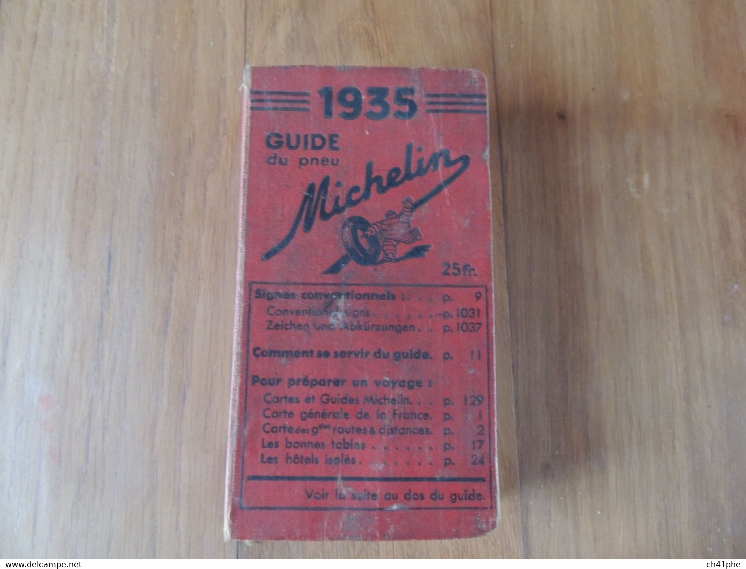 GUIDE MICHELIN DE 1935 - Michelin (guide)
