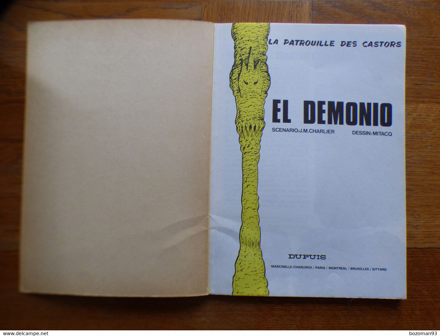 LA PATROUILLE DES CASTORS N° 20  EL DEMONIO   E.O 1977  TBE++++ - Buck Danny