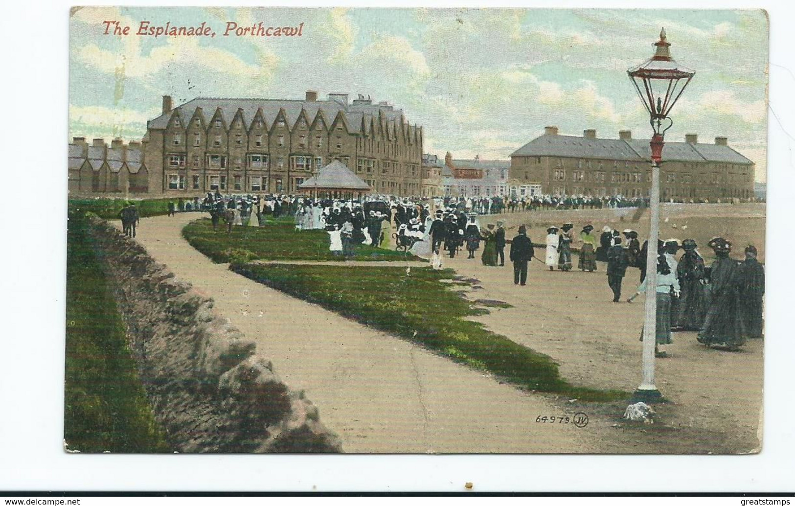 Wales Porthcawl The Esplanade Repaired Car Downey Head Posted Bridge End  Porthcawl 1912 - Municipios Desconocidos